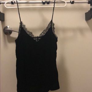 Black tank top